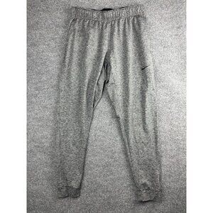 Nike Dri-FIT Pants Mens Large Gray Standard Fit Athletic Joggers Pockets